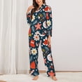 thumbnail image 2 of Balery Holiday Christmas Cookies Conjunto de Pijama con Estampado para Mujer, Conjunto de Dos Piezas con Manga Larga, Ropa de Dormir Suave con Bolsillos, Pijamas Cómodos-Small, 2 of 7