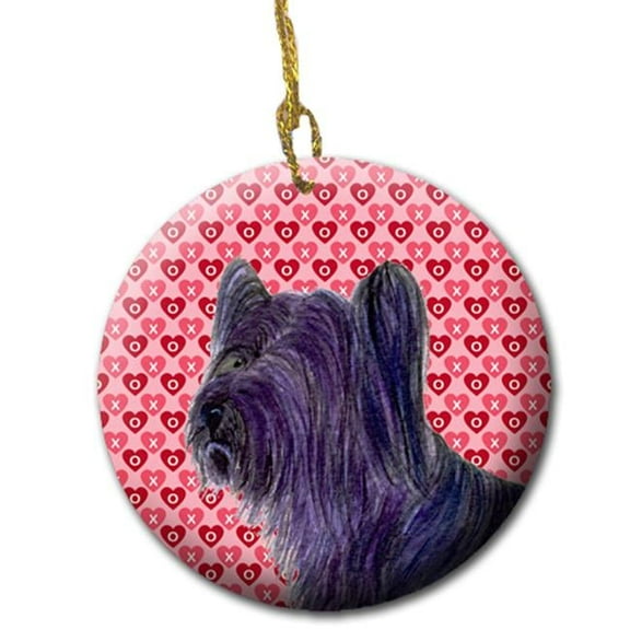 2.81 x 2.81 in. Skye Terrier Ceramic Ornament