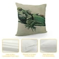 thumbnail image 4 of FUMJ  Decorative Throw Pillow Covers with Colorful Lizard Patterns - Modern Farmhouse Pillowcase with Rustic Textured Cushion Cover for Sofa Couch Bed, 4 of 5