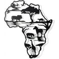 thumbnail image 3 of HELLOYOUNG African Map Animal DivisionMetal Wall Decoration Black Wall Hanging Modern Silhouette Wall Art Metal Pictures for Home Hallway  World Geography Enthusiasts' Favorite, 3 of 7