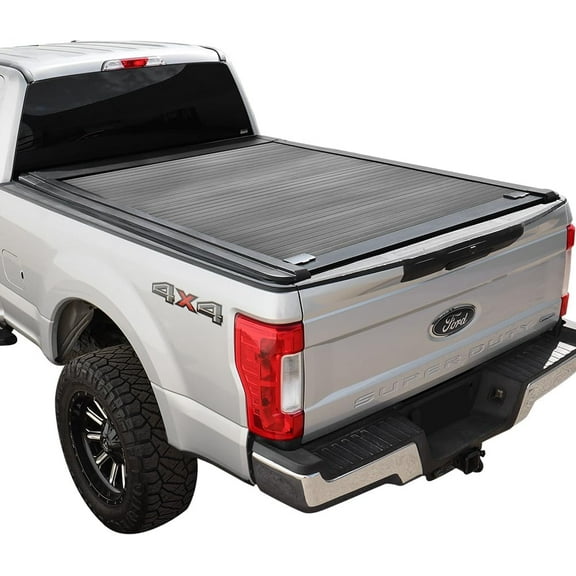 Syneticusa MB Retractable Hard Tonneau Cover T-Slot Rails Fits 2008-2026 Ford F-250/350 Super Duty 6' 10" Truck Bed