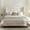 Cream, variant on King Bed Frame Upholstered Bed with Tall Headboard, Chenille Platform Bed King Size, No Box Spring Needed, Easy Assembly, Ivory