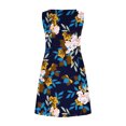 thumbnail image 5 of BUIgtTklOP Summer Dresses For Women 2023,Summer Dresses for Women Beach Floral Tshirt Sundress Casual Pockets Boho Tank Dress Navy M, 5 of 5