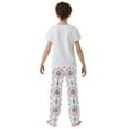 thumbnail image 5 of FORMRS Kids Pajama Pants with Pockets Size 11-12Y Boys Lounge Sleep Bottoms, Pink Mosaic Pattern, 5 of 8