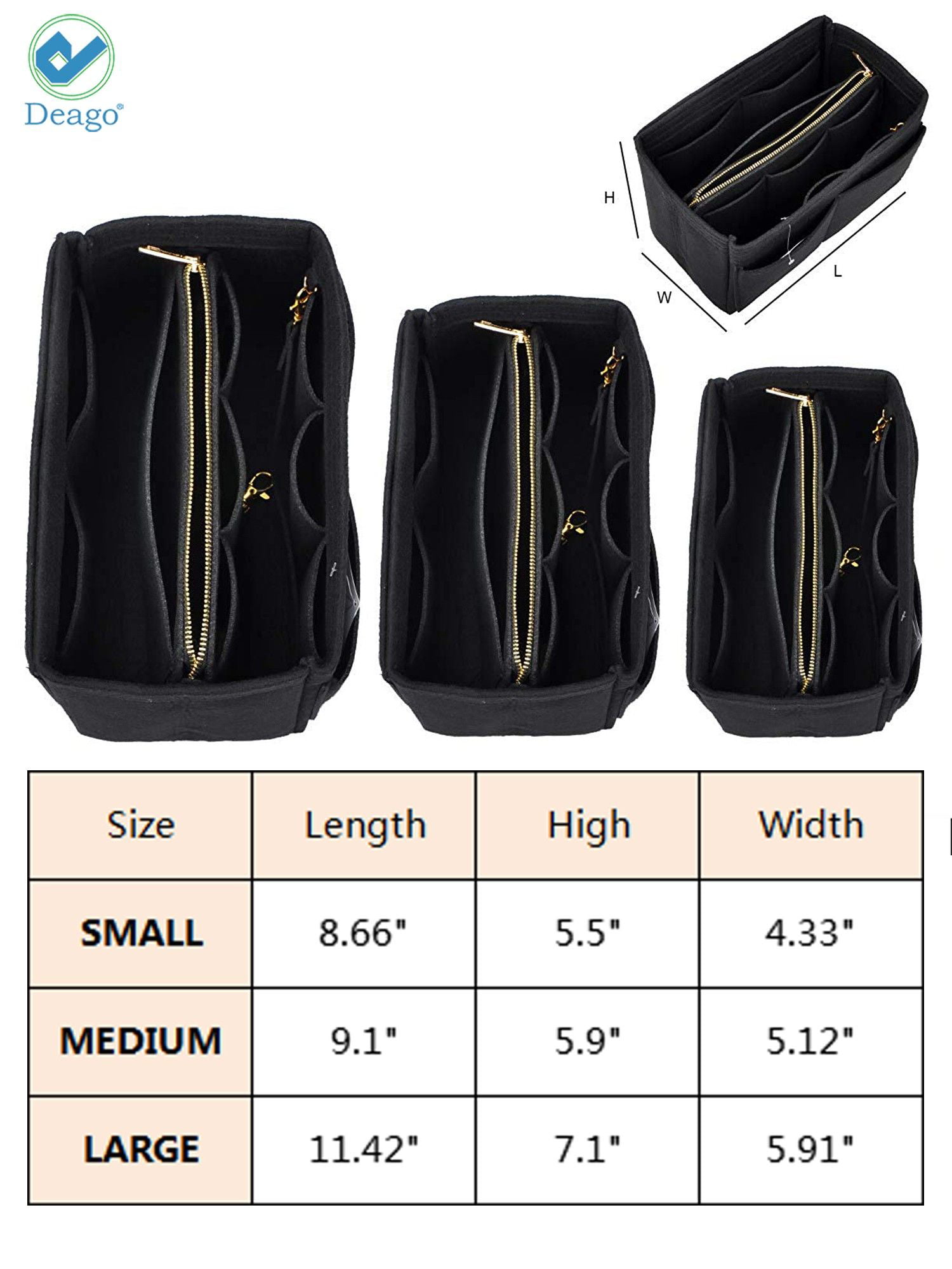 (1-29/ LV-Carryall-MM-F) Bag Organizer for LV Carryall MM : F-Type