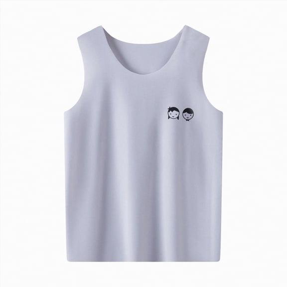 Gubotare Undershirts for Toddler Boys Boys Youth Kids Mesh Athletic Tank Top Sleeveless T Shirts Moisture Wicking 18 24 Months (Grey,18-24 Months)