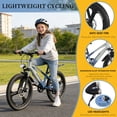 thumbnail image 5 of Baprem 20" Kids Mountain Bike for Boys Girls Ages 8+, Cute Magnesium Alloy Frame MTB with Headlight, 7 Speed Disc Brake Children Bike Bicycle, Blue, 5 of 9
