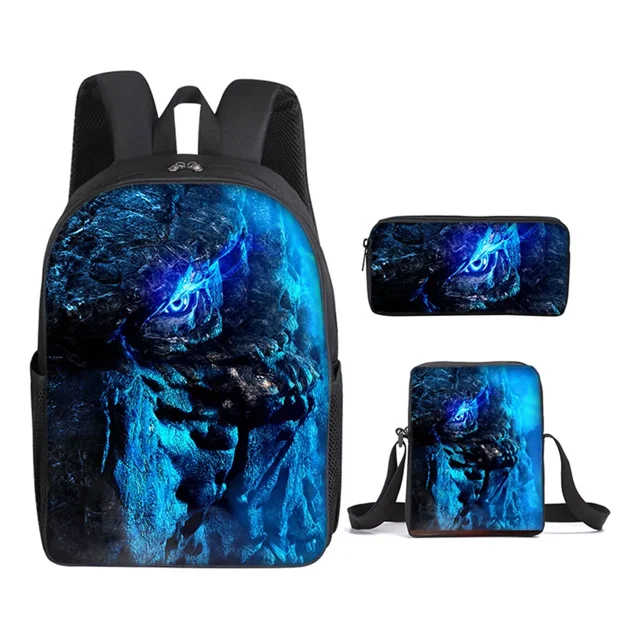 King Kong Backpack Three-Piece Set