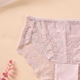 thumbnail image 6 of AHTJRT Underwear Panties for Women Plus Size Lace Bikini Underwear High Waist Stretch Soft Breathable Comfortable Daily Wear Briefs, 6 of 6