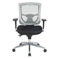 thumbnail image 2 of Chaise de Gestionnaire à Dossier en Plastique Gris Profilé, 2 of 8