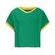 thumbnail image 2 of Tops de Cuello Redondo para las Mujeres de Manga Corta Impresa Casual, Camiseta de Moda para Uso Diario Y de Fiesta, 2 of 5