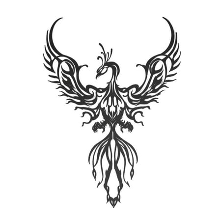 WLPZXP Creative Metal Phoenix Wall Decor Modern Iron Ornament Figurine for Home Kitchen