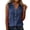 Navy, variant on Atogsazn Womens Summer Linen Vest Casual Button Down Sleeveless Tank Tops V Neck Flowy Blouse Tunic Tops Outfit Navy S Fashion