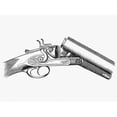 thumbnail image 2 of Burley, S.W. 24x19 White Modern Wood Framed Museum Art Print Titled - Vintage Gun, 2 of 4