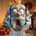 thumbnail image 5 of LWFFDAW Boys Girls Christmas Crewneck Sweatshirt Santa Claus Print Long Sleeve Oversized Sweatshirt Lightweight Loose Fit Comfy Casual Fall Sweatshirts, 5 of 9