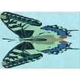 thumbnail image 1 of Ahgly Company Machine Washable Indoor Rectangle Transitional Blue Lagoon Blue Area Rugs, 5' x 7', 1 of 7