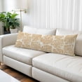 thumbnail image 2 of Beige Leaves Body Pillow Cover 20 x 60 Inch Decorative Pillow Cover Summer Botanical Tropical Leaf Lumbar Pillowcase Seasonal Rectangle Cushion Case for Couch Sofa Bed Living Room, 2 of 9
