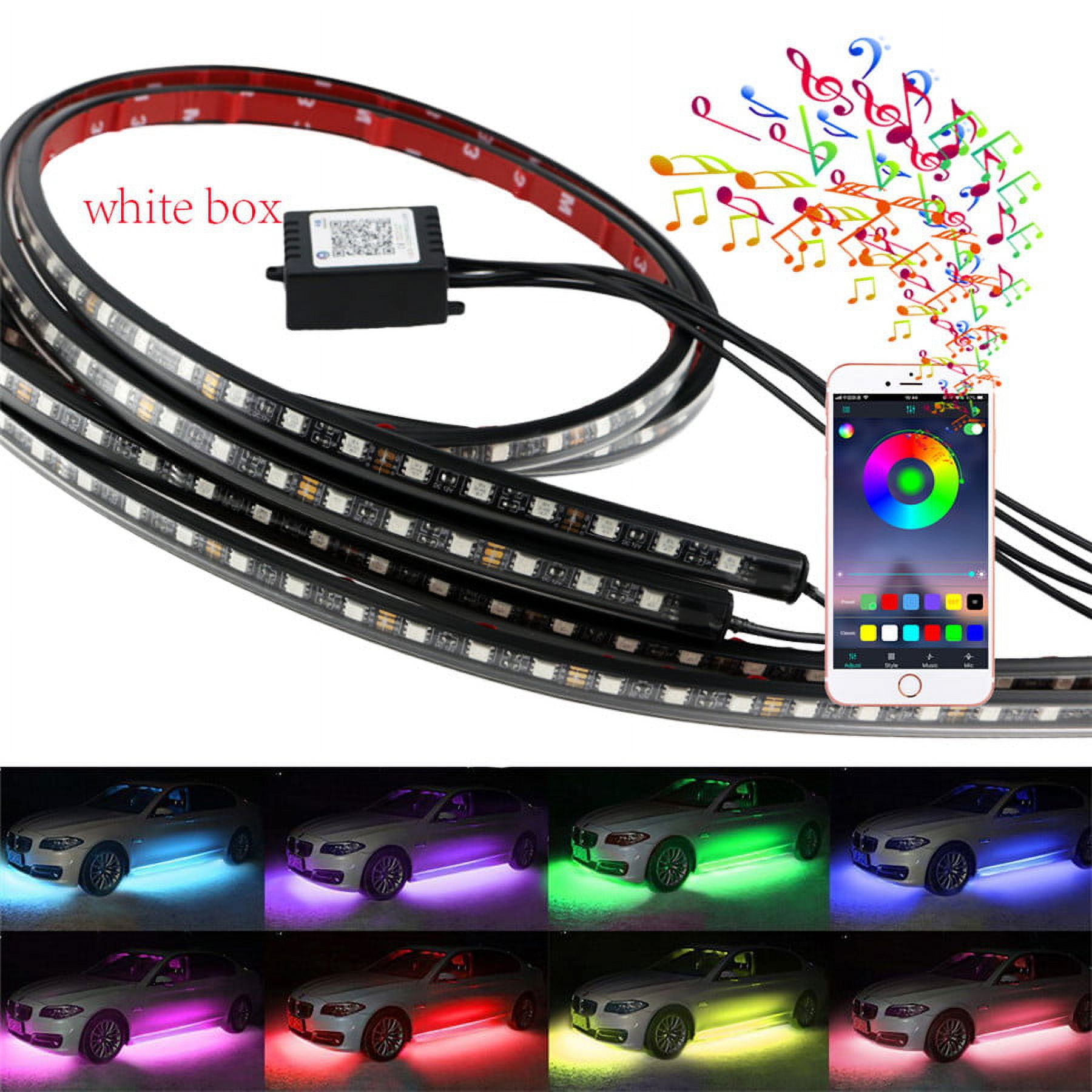 Zyutaosan 4X Flexible Colorful Chassis Lamp 5050 Smd Led Light Strip 210 Model App Control