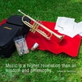 thumbnail image 6 of Libretto Gold Lacquer Bb Trumpet Set, Rose Brass Leadpipe, for Beginner and Intermediate, 6 of 10
