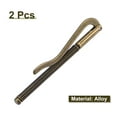 thumbnail image 5 of Uxcell 80mm Metal Slim Spring Wallet Cash Clip Bar Holder Clamp Bronze 2 Count, 5 of 6