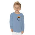 thumbnail image 2 of Awkward Styles Halloween Toddler Long Sleeve Shirt Girls Boys Angry Pumpkin Kids T-Shirt Pocket Print, 2 of 5