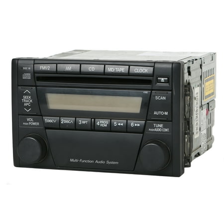 2001-2002 Mazda 626 Radio AM FM Single CD Player GJ4H669R0 Face 4160 -