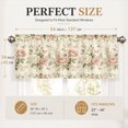 thumbnail image 3 of SPXUBZ Floral Rose Window Valance Curtain Vintage Botanical Flower Pattern Rod Pocket Kitchen Bedroom Decor, 3 of 5