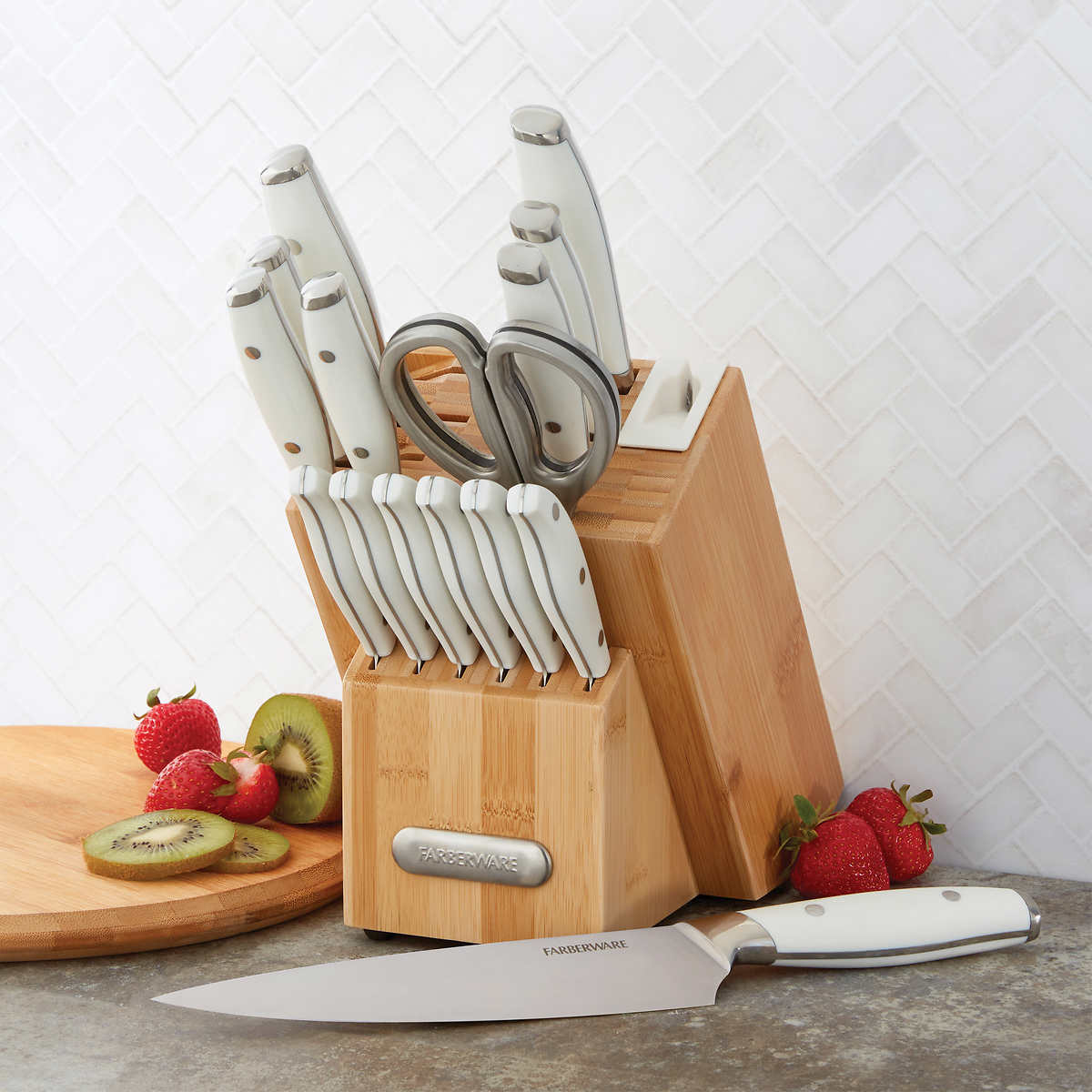 Farberware Edgekeeper 16piece Japanese Steel Cutlery Set