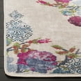 thumbnail image 3 of SAFAVIEH Daytona Parker Floral Polyester Area Rug, Cream/Blue, 3' x 5', 3 of 6