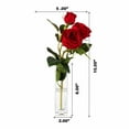 thumbnail image 4 of ENOVA FLORAL Silk Rose Artificial Flowers Arrangement in Vase, Fake Rose Fake Flowers with Faux Water Vase for Dining Table Centerpieces, 4 of 4