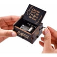 thumbnail image 3 of Para caja de música temática de Harry Potter, regalo clásico vintage con caja de música decorativa de madera (negro), 3 of 5