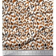 thumbnail image 1 of Soimoi Velvet Fabric Leopard Animal Skin Print Fabric by Yard 58 Inch Wide, 1 of 1