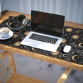 thumbnail image 3 of Long Mouse Pads for Desk,Black Gold Sun Moon Star Pattern Desk Mats on Top Of Desks, Desk Mouse Pad Extra Large with 3mm Non-Slip Base and Stitched Edge for Gaming,Office,Work,Home 35.4"x15.7", 3 of 6