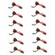thumbnail image 2 of 12 piezas de acopladores de tren, accesorios de tren, piezas de modelismo ferroviario, gancho profesional a escala HO para modificación de modelos de trenes café, 2 of 8