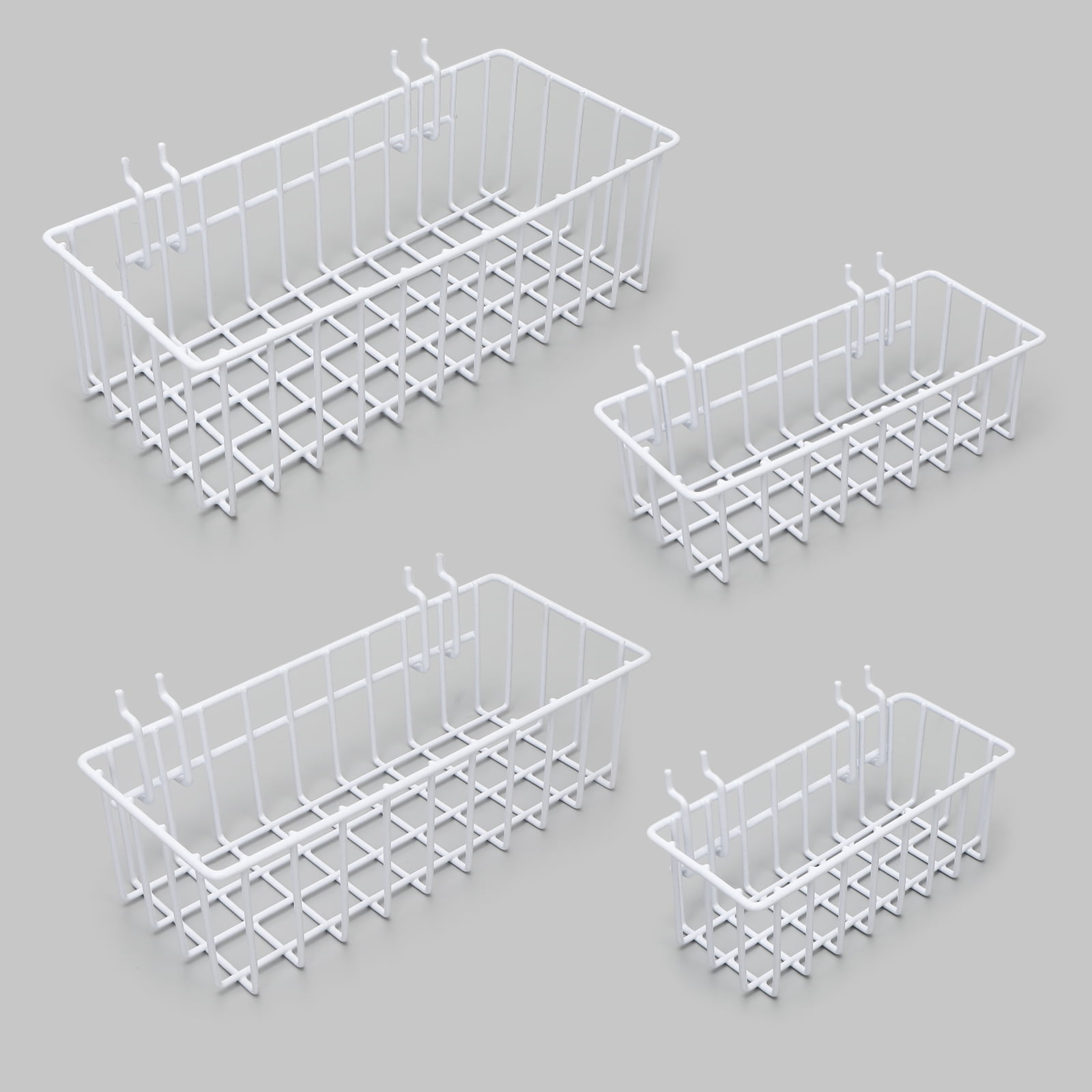 DAANXW Wire Mesh Pegboard Basket Set for Pegboard ,Suitable for 1/4