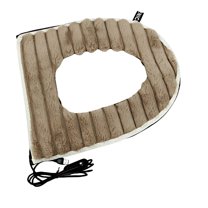HIBIBUD USB Winter Thermo-regulating Heated Plush Toilet Seat Household Washable Toilet Seat Cover Speed Heat Thermostat Plush Cushion