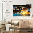 thumbnail image 5 of Elephant Stock Lanikai Beach At Sundown Wall Art - Horizontal Canvas Wall Art - Living Room Wall Decor - Beach Canvas - Gray And Gold Decor - 48" x 32", 5 of 8
