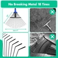 Additional Handle For Rakes AEASKIEY Leaf Rake for Lawns, Heavy Duty Garden Rakes Long Handle with ...