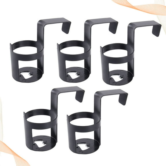 LEORX 5Pack Easy Install Cup Holder for Car Black Plastic