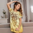 thumbnail image 3 of Lsque Bunch of Grapes Pattern Nightgowns for Women Sleep Shirts Short Sleeve Nightshirt Pullover Nightdress Soft Sleepwear Relaxed Fit Nightdress, 3 of 6