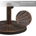 thumbnail image 4 of Yaheetech Parasol de Marché pour Patio, Base Ronde en Résine, Poids de 22 lb, Bronze, 4 of 7