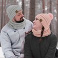 thumbnail image 6 of KOITHOT 8 Pcs Winter Beanie Hat Neck Warmer Ear Muffs Gloves Set with Gift Box for Women Men Pink and Light Gray, 6 of 7