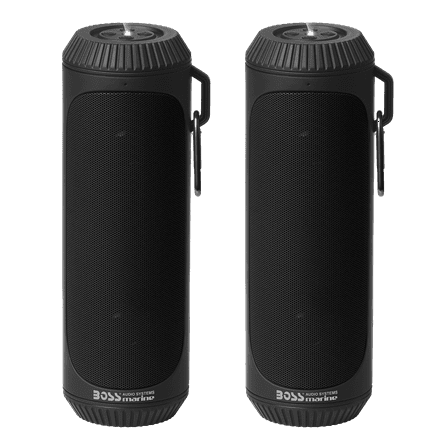 BOSS Audio Systems BOLTBLK Bluetooth Speakers, 1.5” Speakers Built-in Flashlight