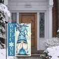thumbnail image 4 of Hello Winter Gnome welcome Garden Flag Burlap Small Vertical 12x18 Inch Snowflakes Snow Garden Yard House Flags for Winter Christmas Seasonal Outside Outdoor House Decor, 4 of 6