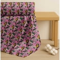 thumbnail image 4 of Soimoi Cotton Voile Fabric Macaw Parrot,Leaves & Waterlily Floral Print Fabric by the Yard 42 Inch Wide, 4 of 7