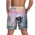thumbnail image 4 of Goofa Mist Sunflower Skull Printed Men's Swim Trunks Board Shorts Quick Dry Mens Swimming Trunks with Compression Liner,Breathable Fit Hawaii Beach Shorts-XX-Large, 4 of 9