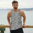 thumbnail image 5 of Rocae Wild Animal Leopard Print for Men's Workout Tank Top Men's Running Tank Top Dry Fit Athletic Workout Tank TopsSmall, 5 of 9