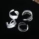 thumbnail image 5 of Anillo de pareja con plumas indias, joyería de plata de ley 925, anillo abierto femenino de estilo coreano, regalo de Navidad, 5 of 6