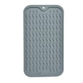 thumbnail image 1 of Drain Mat Silicone Multiple Usage Heat-resistant Anti-skid Easy Cleaning Leakproof Kitchen Counter Sink Bar Bottle Cup Dish Drying Mat, 1 of 8