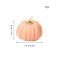 thumbnail image 3 of Pumpkin Candles Thanksgiving Halloween Aromatherapy Candle Decorations Handmade Soy Wax Mini Scented Candles for Home Table Centerpiece 2 pack Fall Holiday Party Favors Souvenirs Gifts for Desk Shelf, 3 of 7